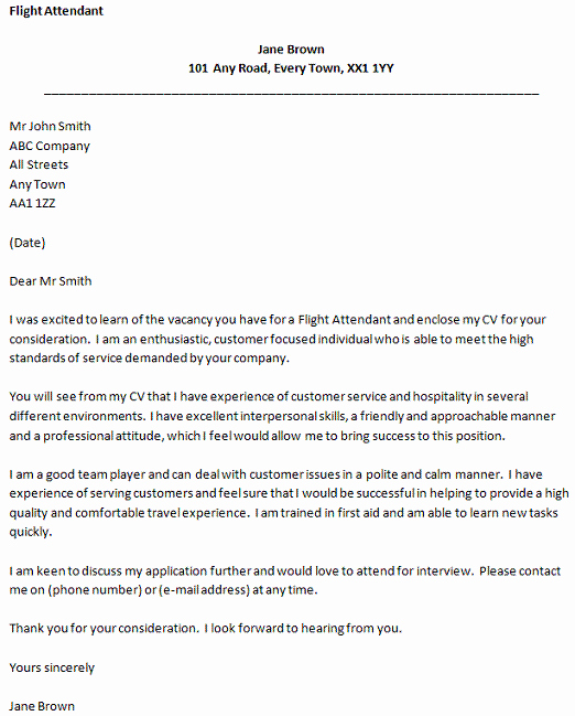 Flight attendant Cover Letter Example Luxury New Example Of Resume Singapore