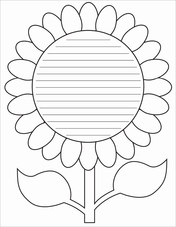 Flower Shapes to Cut Out Fresh Free 6 Sample Flower Templates In Pdf