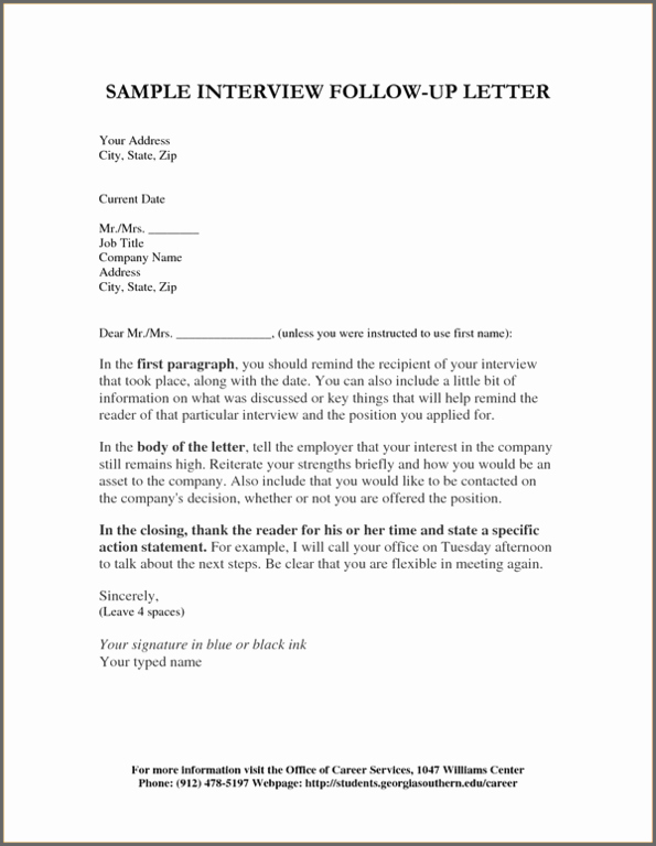 Follow Up Letter Template Luxury Write the Best Follow Up Letter