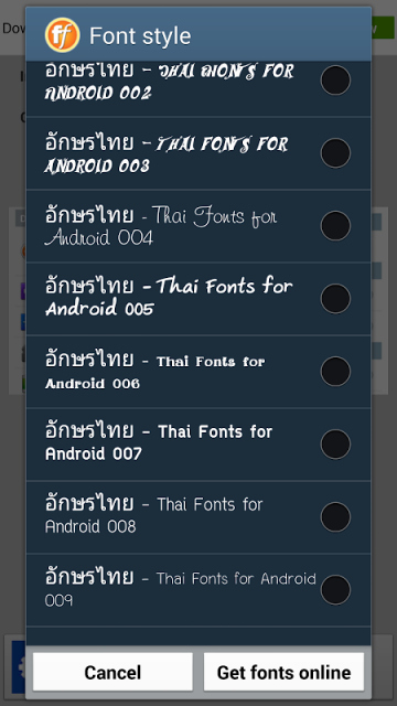 Fonts Style for android Fresh Thai Fonts for android