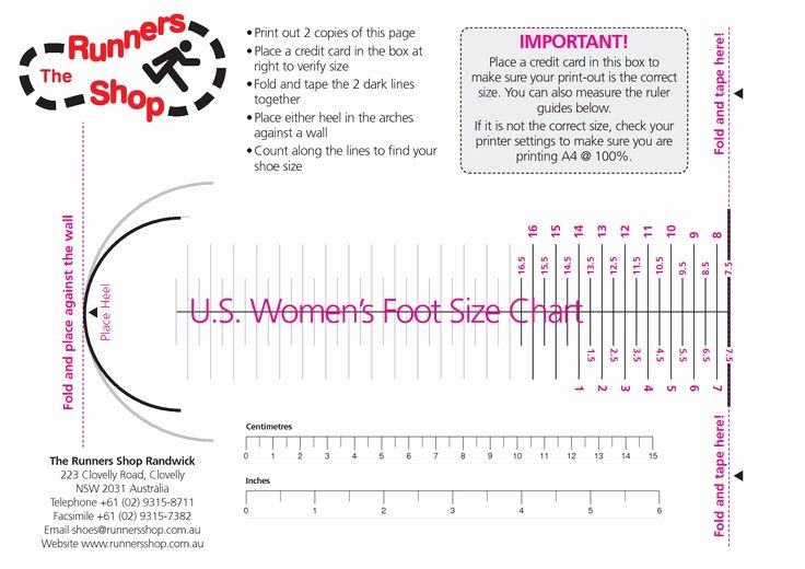 30 Foot Measurement Chart Printable Example Document Template