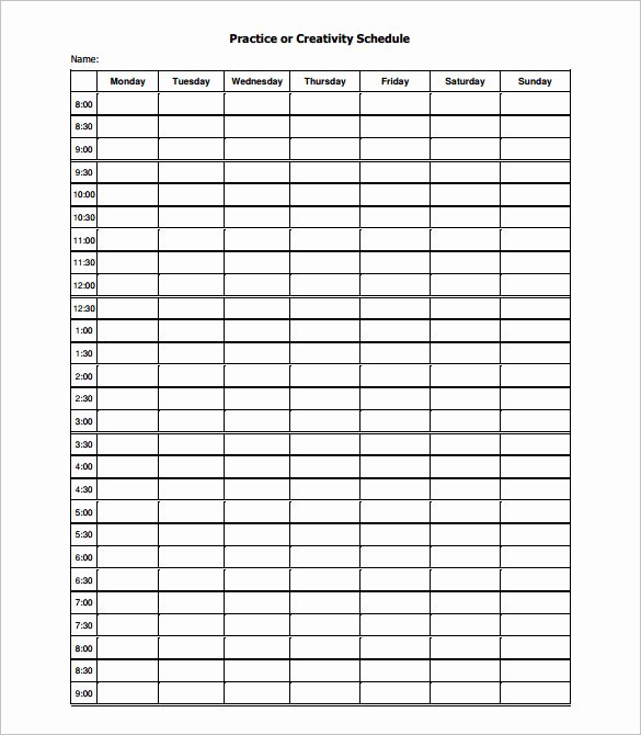 Football Practice Plan Sheet New 15 Practice Schedule Templates Word Excel Pdf