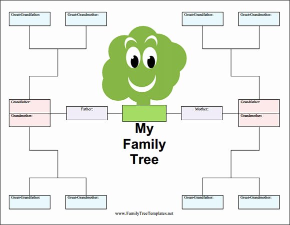 Form for Family Tree Fresh Blank Family Tree Template