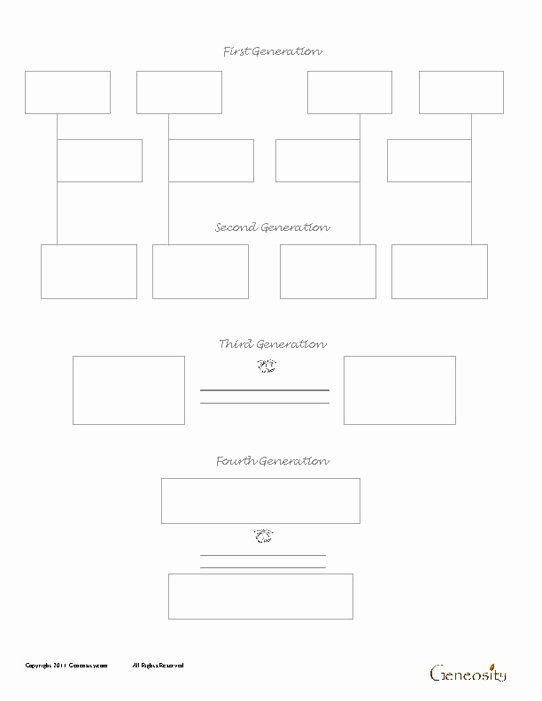 Form for Family Tree Fresh Four Generation with Spouse Family Tree form