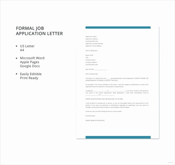 Formal Letter Template Word Fresh 32 formal Letter Templates Pdf Doc
