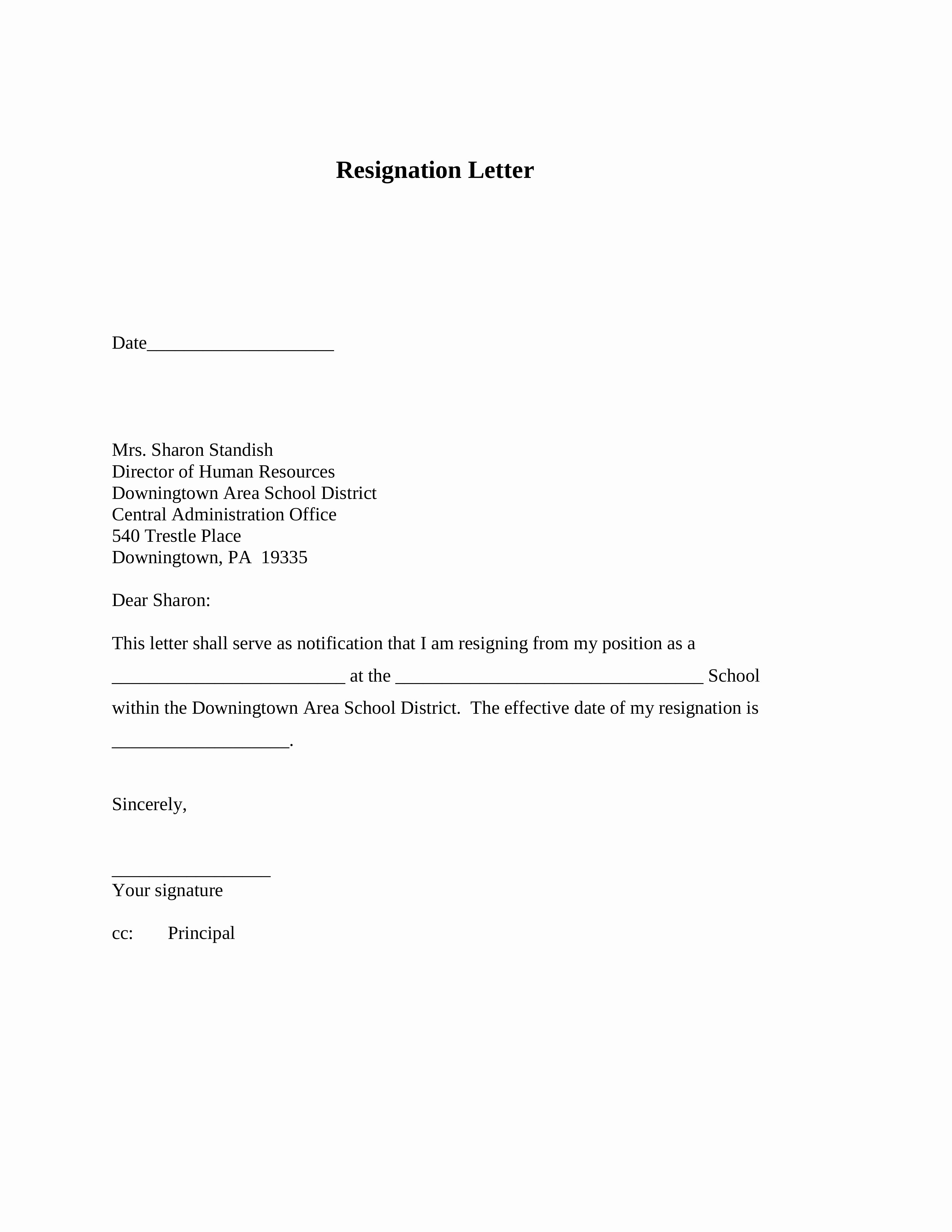 Format for Resignation Letter Fresh Dos and Don’ts for A Resignation Letter