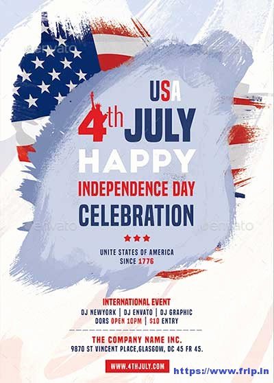 Fourth Of July Flyer Template Awesome 60 Best 4th Of July U S Independence Day Flyers Print
