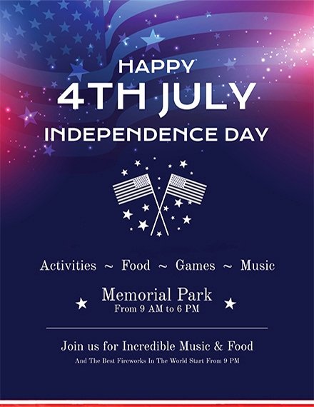 Fourth Of July Flyer Template Inspirational 21 Holiday Flyer Examples Templates &amp; Design Ideas