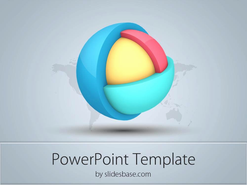 Free 3d Powerpoint Templates New 3d Layered Sphere Powerpoint Template