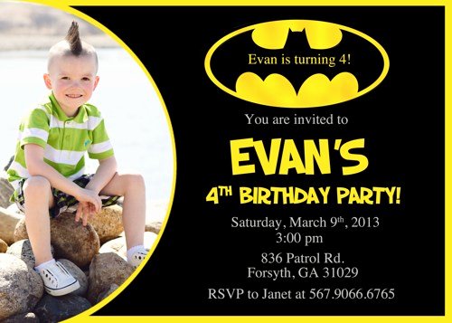 Free Batman Invitation Template Fresh Batman Birthday Invitations Ideas – Free Printable