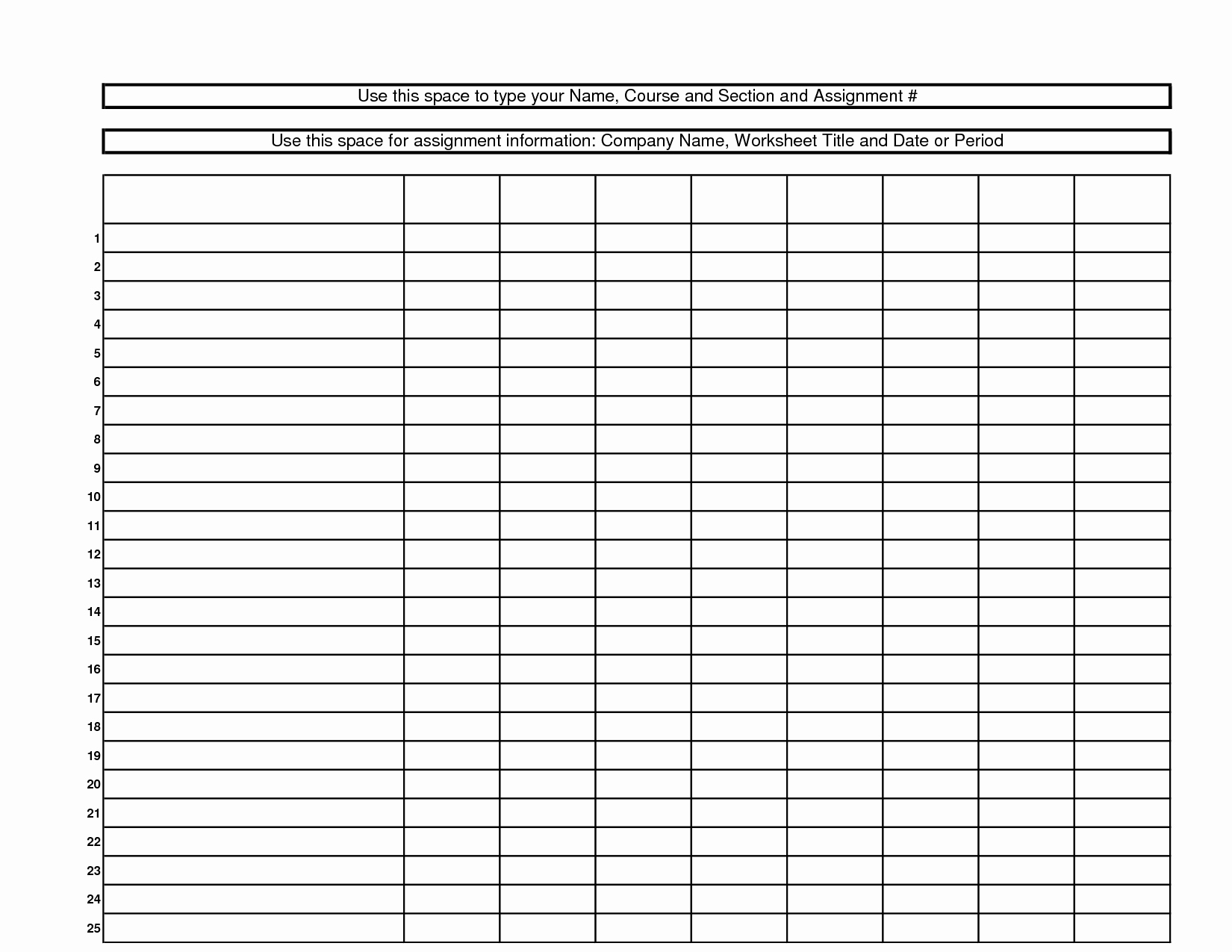 Free Blank Chart Templates Awesome Free Printable Blank Charts