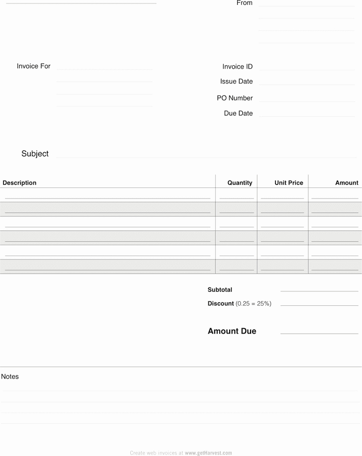 Free Blank Invoice Best Of Free Blank Invoice Template for Excel Excel Template