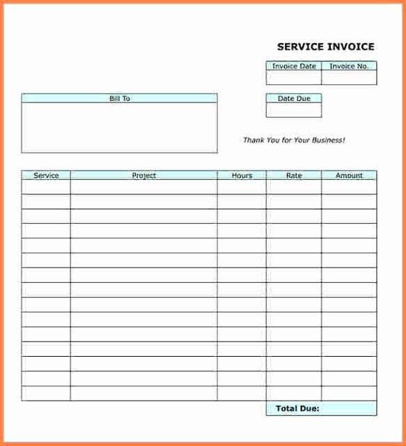 Free Blank Invoice Luxury Downloadable Blank Invoice forms