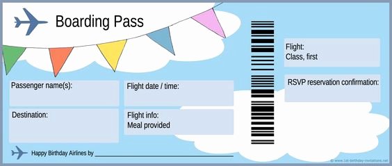 Free Boarding Pass Template Elegant Free Boarding Pass Template Google Search