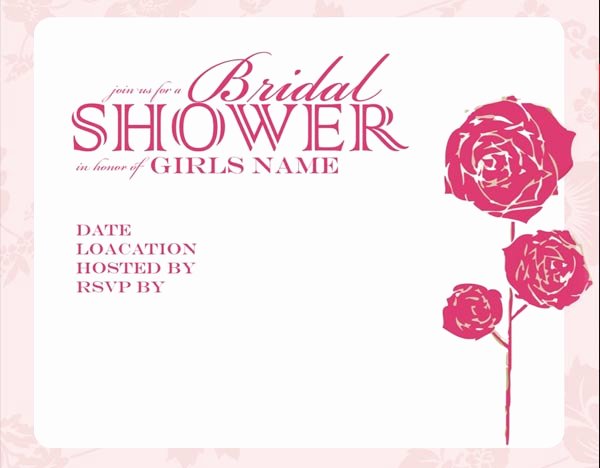 Free Bridal Shower Invitation Printables Lovely Bridal Shower Invitation Template Free Printable