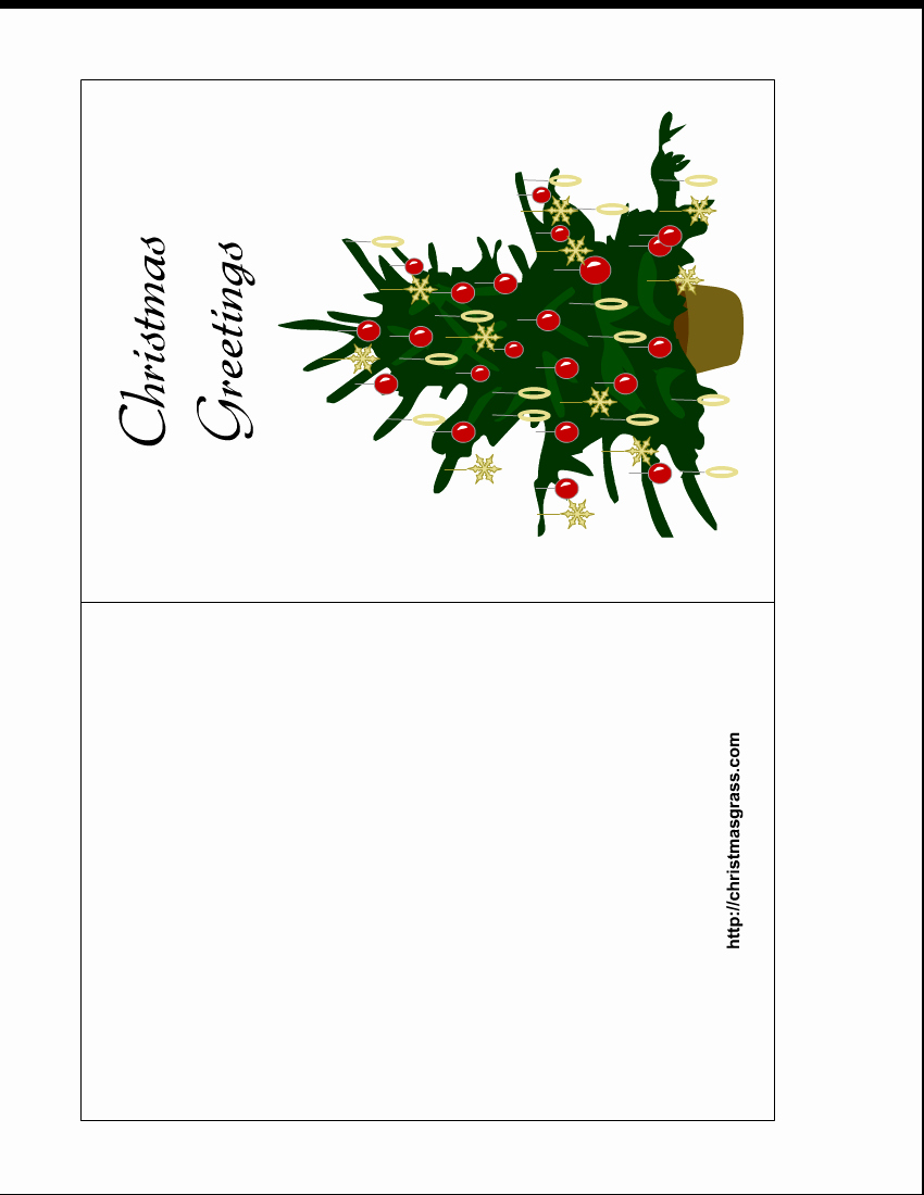 Free Card Templates Word Awesome Holiday Greeting Card with Christmas Tree