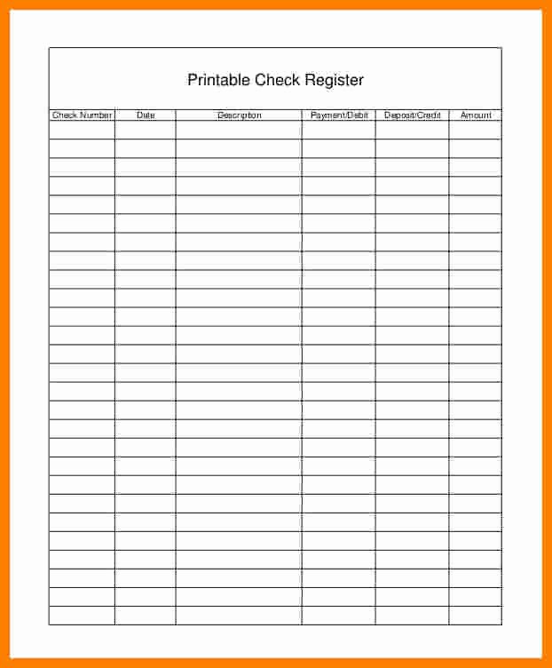 Free Check Register form Luxury 6 Free Printable Checkbook Ledger