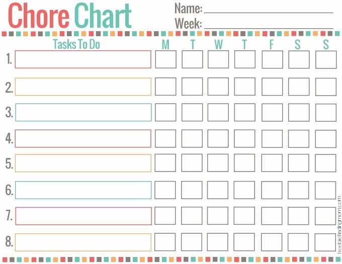 Free Chore Chart Printable Best Of Free Printable Chore Charts for Kids at Home