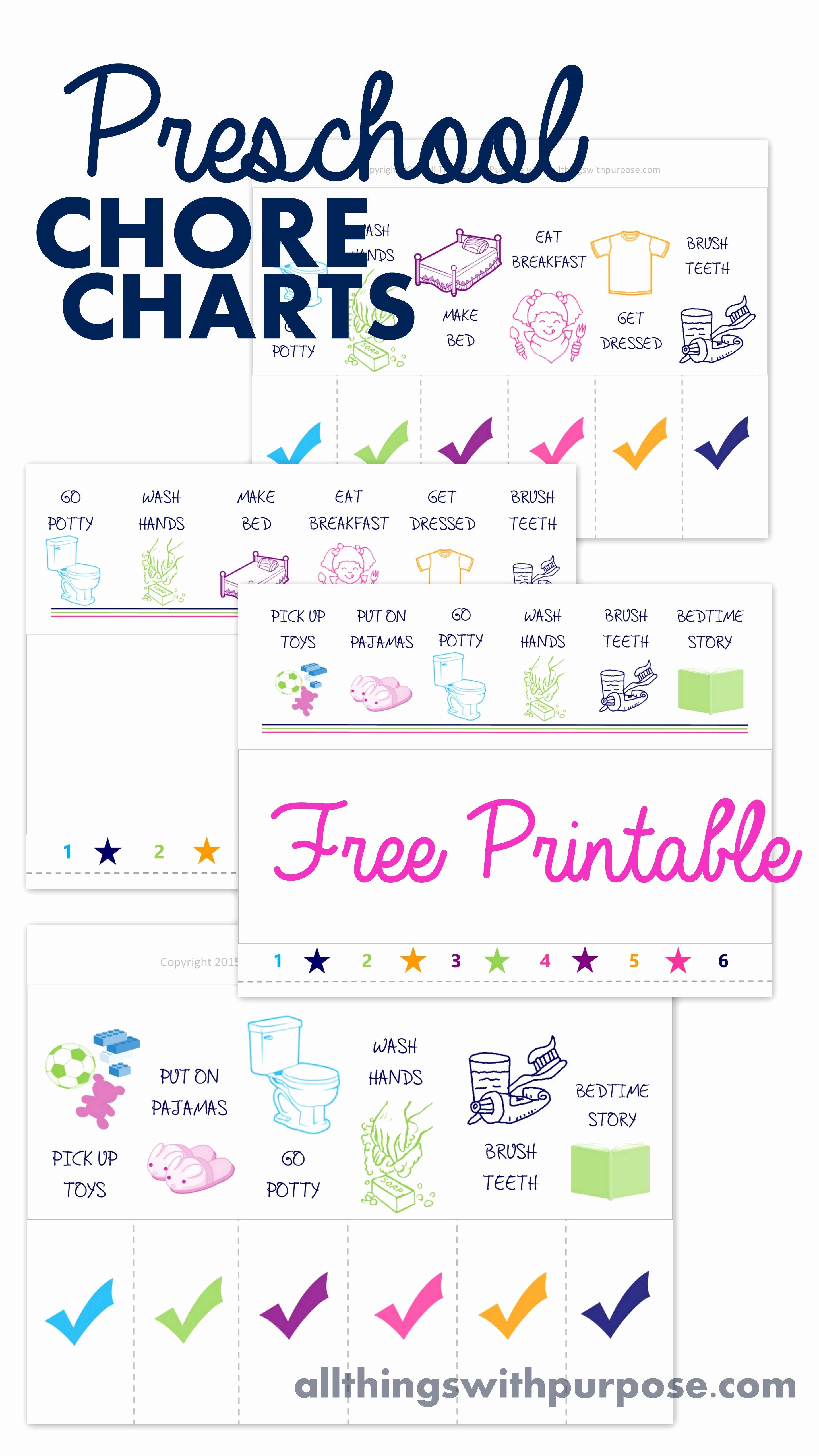 Free Chore Chart Printable Fresh Printable Chore Charts Preschool Contributor Sugar Bee