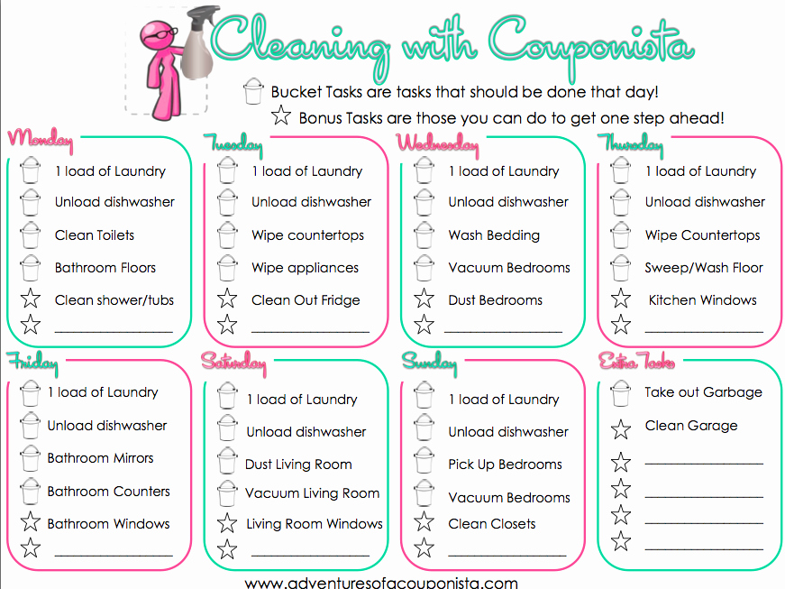 Free Chore Chart Printable Lovely Get Your Home In order with This Free Printable Chore