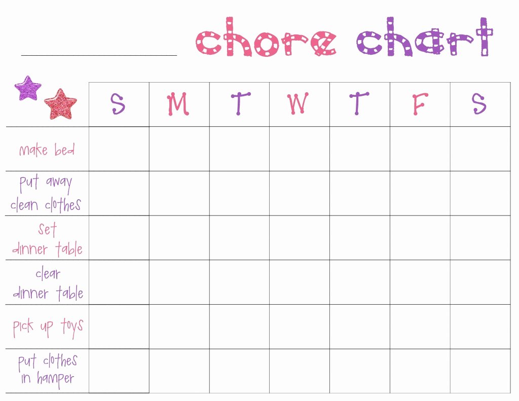 Free Chore Chart Printable New Free Printable Chore Charts for toddlers Frugal Fanatic