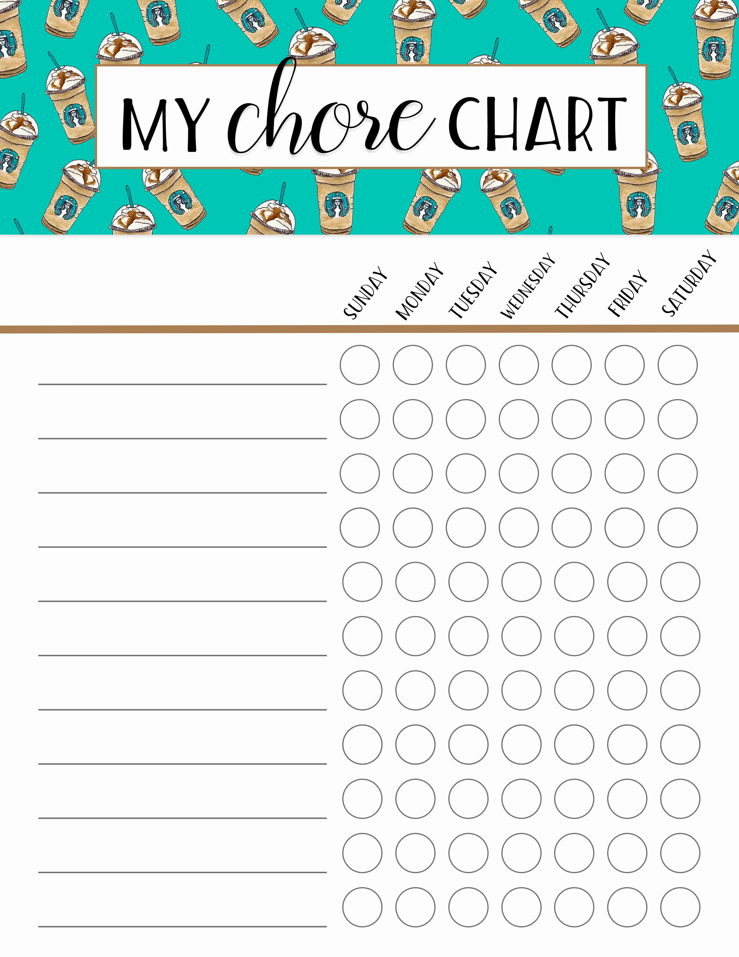 Free Chore Chart Printable Unique Summer Chore Charts Free Printables &amp; Secrets for
