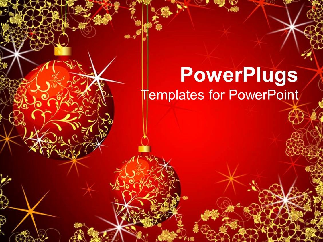 Free Christmas Powerpoint Templates Luxury Powerpoint Template Christmas theme with Red and Gold