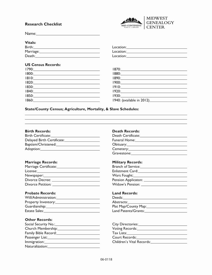 Free Church forms Printable Luxury 74 Best Genealogy Printables Images On Pinterest