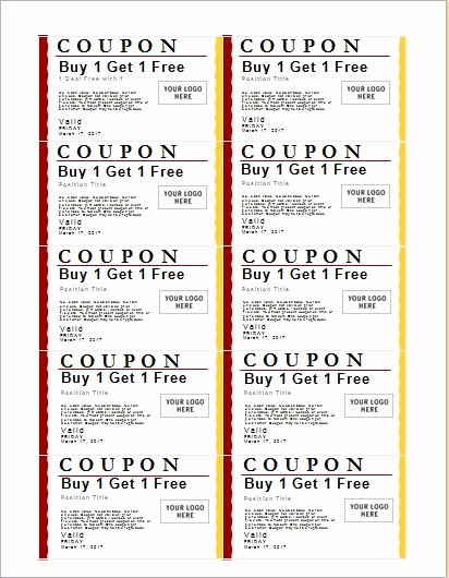 Free Coupon Template Word Luxury How to Make Coupons with Sample Coupon Templates