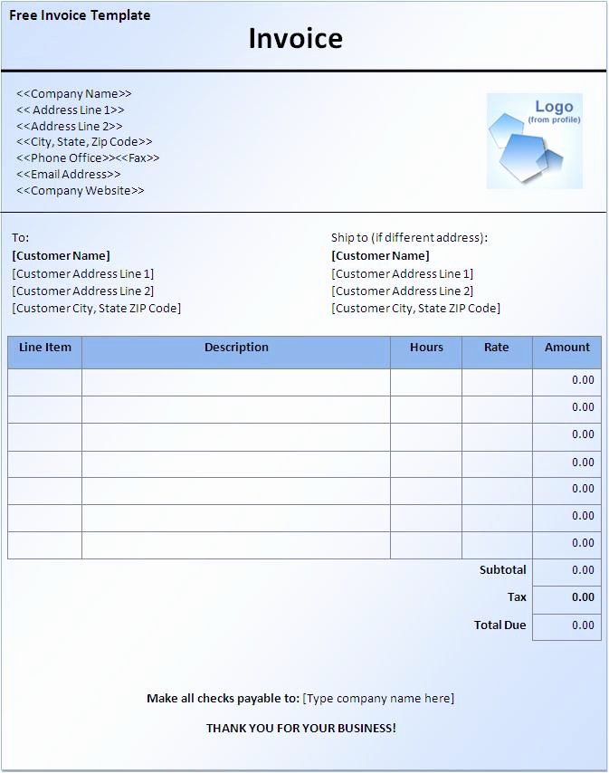 Free Downloadable Word Templates Fresh Free Invoice Template Downloads