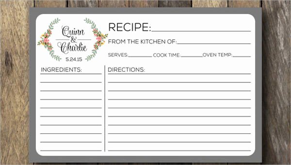 Free Editable Recipe Card Templates Best Of Recipe Card Template 10 Free Pdf Download
