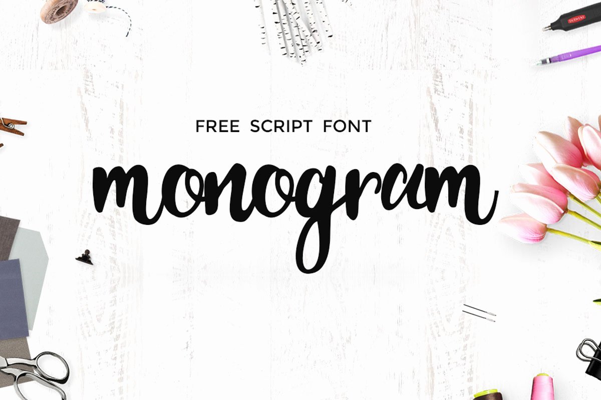 Free Embroidery Fonts Downloads Awesome Free Monogram Script Font Creativetacos