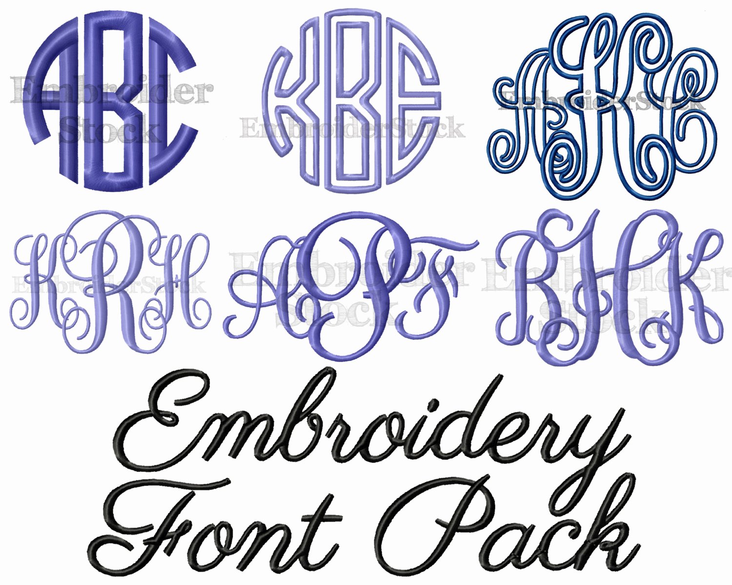 Free Embroidery Fonts Downloads Best Of Embroidery Font Pack 6 Machine Embroidery Fonts In 5
