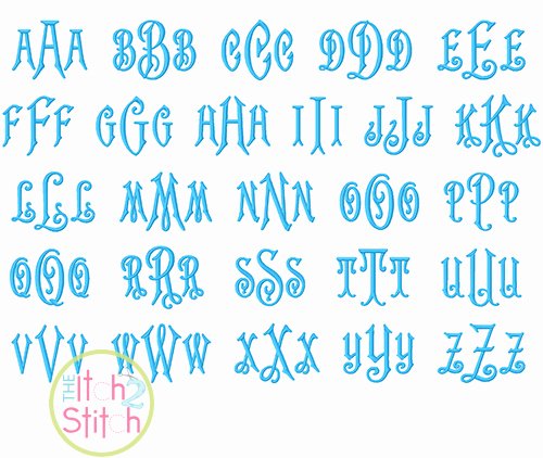 Free Embroidery Monogram Fonts Best Of Carson Monogram Embroidery Font