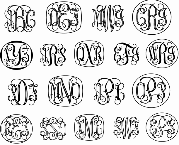 Free Embroidery Monogram Fonts Lovely Monogram Letters Font On Pinterest