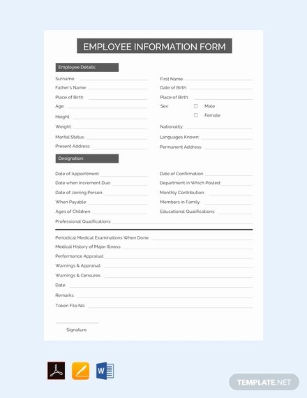 Free Employee Information Sheet Template Best Of Free Phone Call Log form Template Download 125 forms In