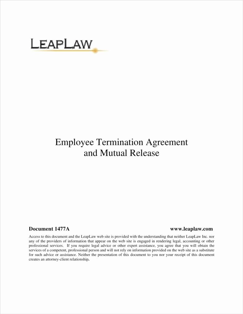 Free Employment Termination forms Best Of How to Make An Employee Termination Agreement form
