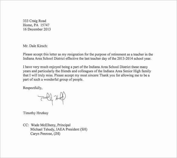 Free Example Of Resignation Letters Luxury Resignation Letter Templates 14 Free Sample Example