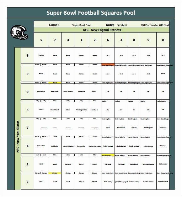 30 Free Football Pool Template Example Document Template