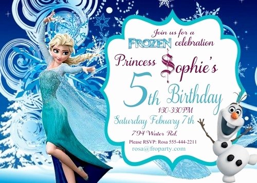 Free Frozen Invite Template Elegant Elsa Frozen Invitations Cobypic