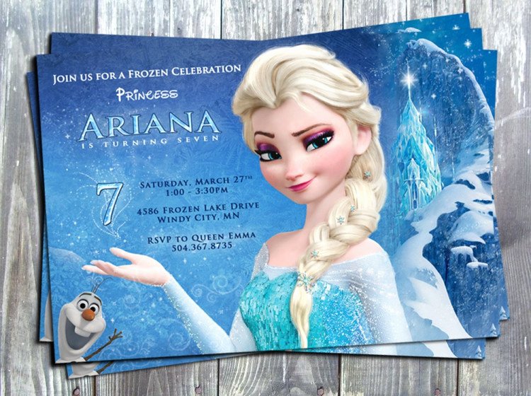 Free Frozen Invite Templates Luxury Disney Princess Frozen Elsa Birthday Party Printable