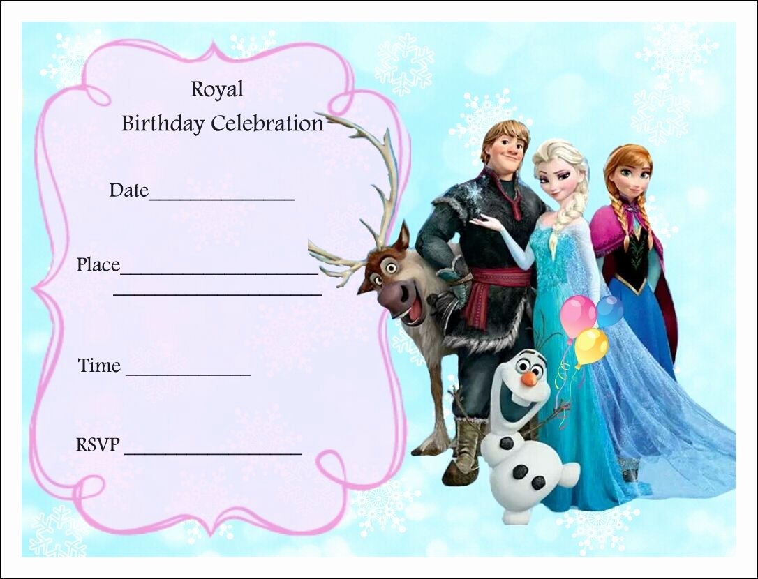 Free Frozen Invite Templates Luxury Free Frozen Party Invitations Frozen Party