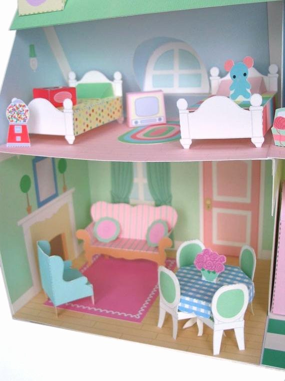 Free Furniture Templates to Print Elegant Dollhouse Furniture Printable Paper Craft Pdf