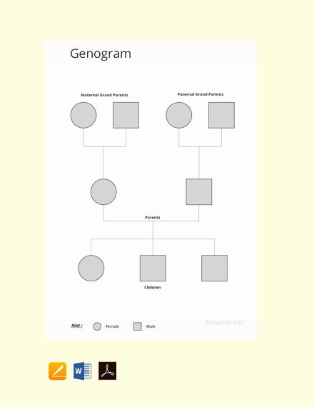 Free Genogram software for Mac Beautiful 36 Genogram Templates Pdf Word Apple Pages Google