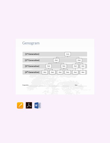 Free Genogram software for Mac Lovely 36 Genogram Templates Pdf Word Apple Pages Google