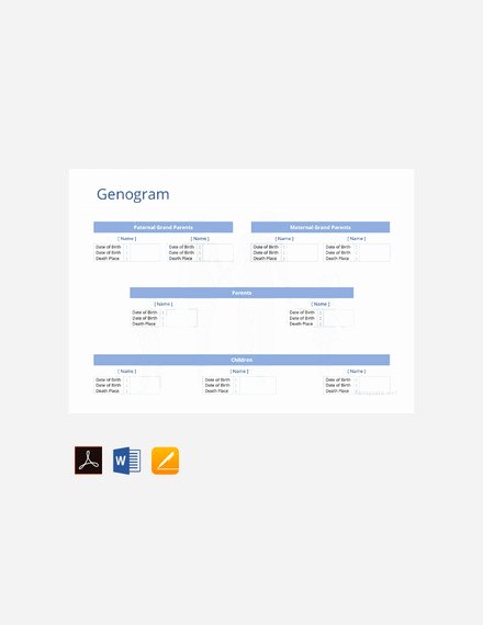 Free Genogram Template for Word Elegant 36 Genogram Templates Pdf Word Apple Pages Google