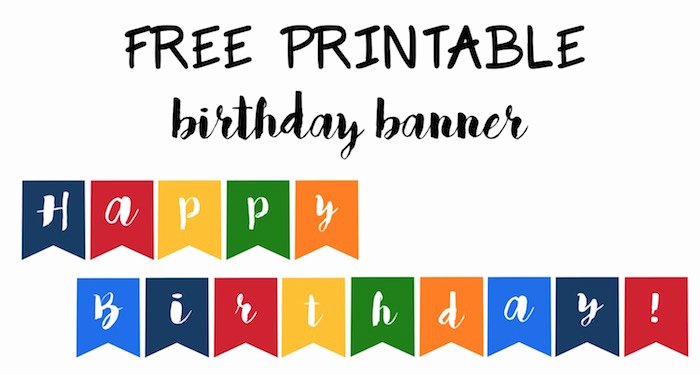 Free Happy Birthday Poster Fresh Happy Birthday Banner Free Printable Paper Trail Design