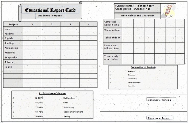 Free Homeschool Report Card Template Luxury Free Homeschool Report Card Template 2016