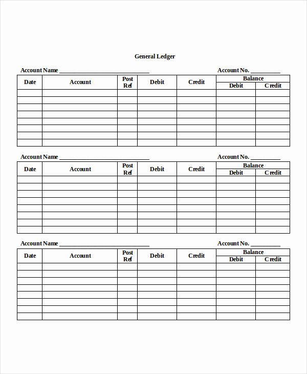 Free Ledger Sheets to Print Luxury Ledger Paper Template 7 Free Word Pdf Document Download