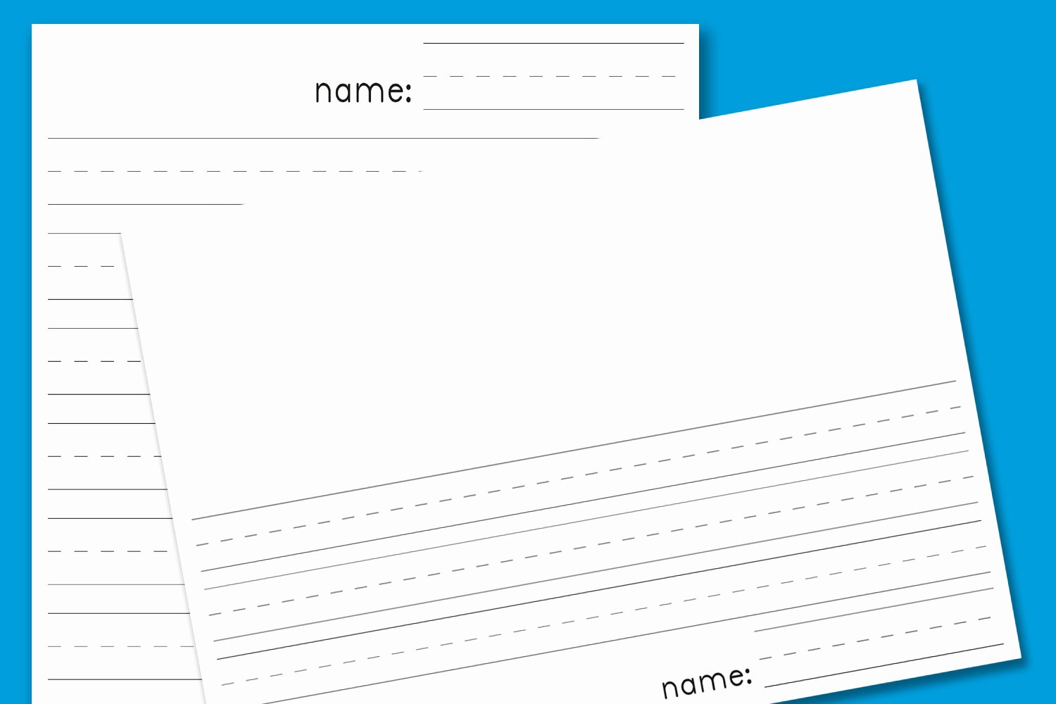 Free Lined Paper to Print Unique Kindergarten Blank Lined Paper Paging Supermom